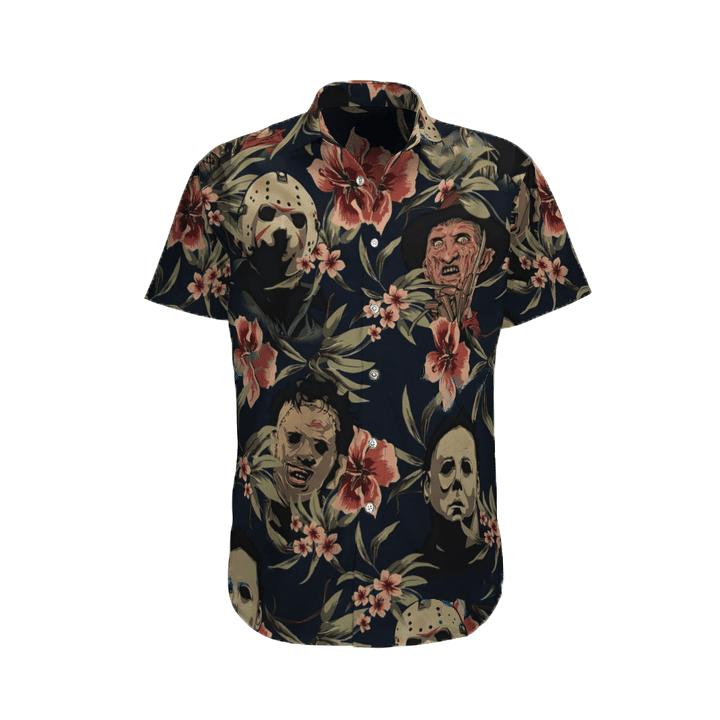 Halloween horror movies hawaiian shirt  hawaiian shirt for women men Hawaii Shirt Shorts & Flip Flops