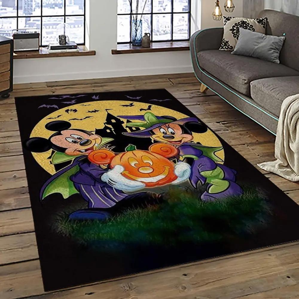 Halloween style pumpkin autumn retangle carpet area rug home decor halloween gift hal30 Rectangle Rug