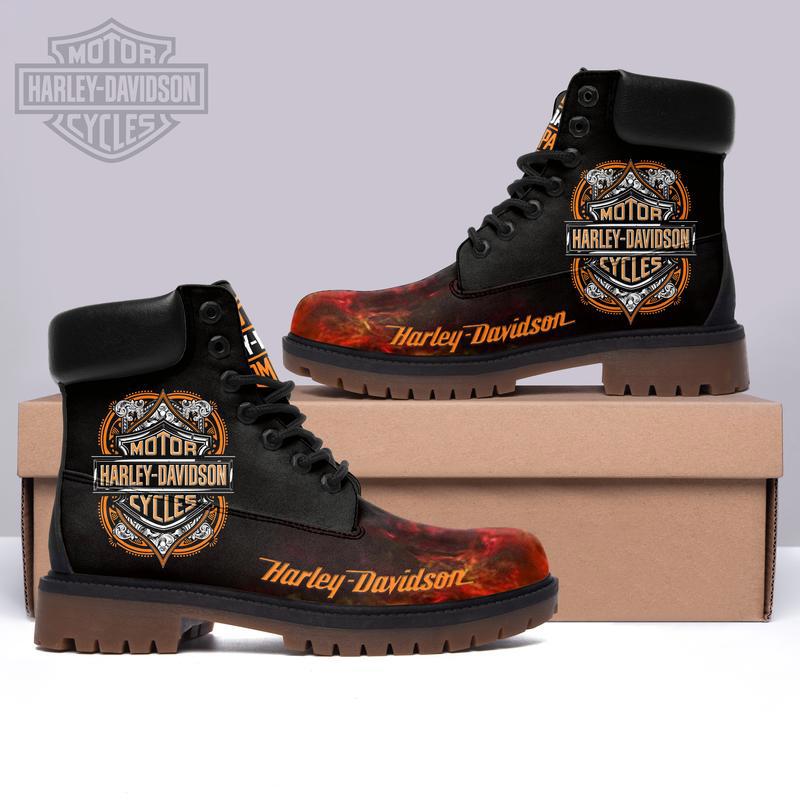 Harley davidson form timboots hot 2023 best gift for fans 2 Timboots Shoes