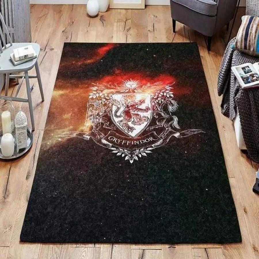 Harry potter gryffindor area rug living room rug home decor movie ofd hp012 Rectangle Rug