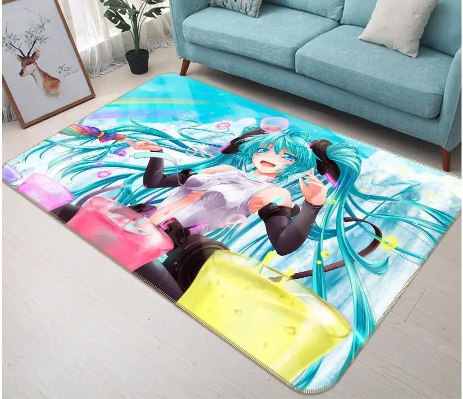 Hatsune miku anime 86 area rug living room and bed room rug rug regtangle carpet floor decor home decor Rectangle Rug