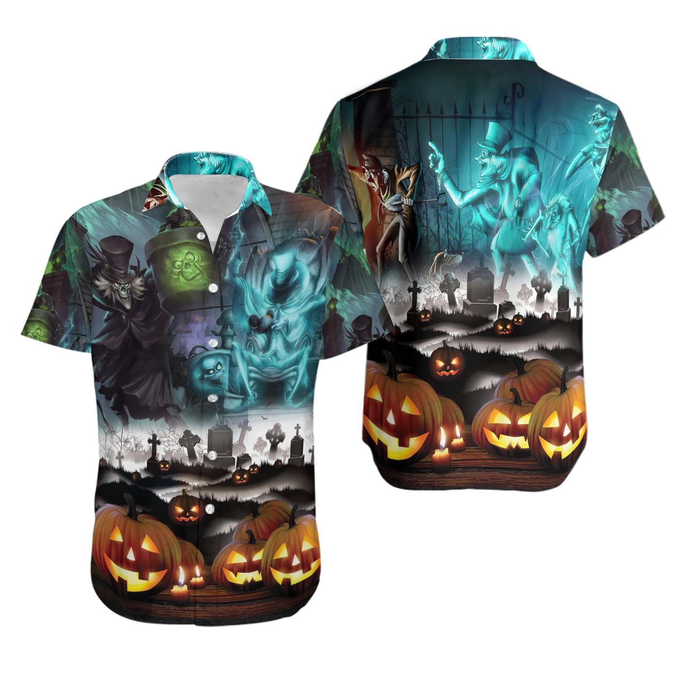 Haunted mansion  hawaiian shirt Hawaii Shirt Shorts & Flip Flops