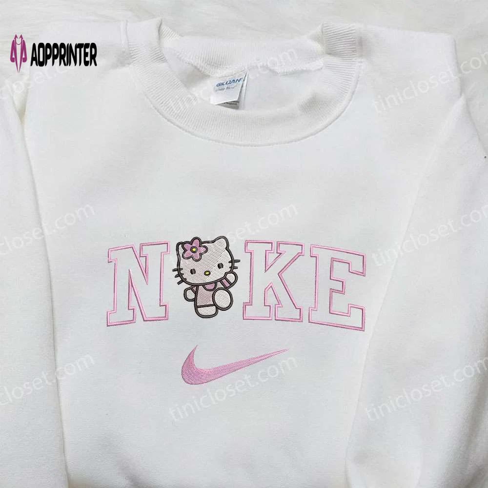 Hello kitty x nike embroidered shirt & sweatshirt: best gifts for daughter Embroidered Shirt