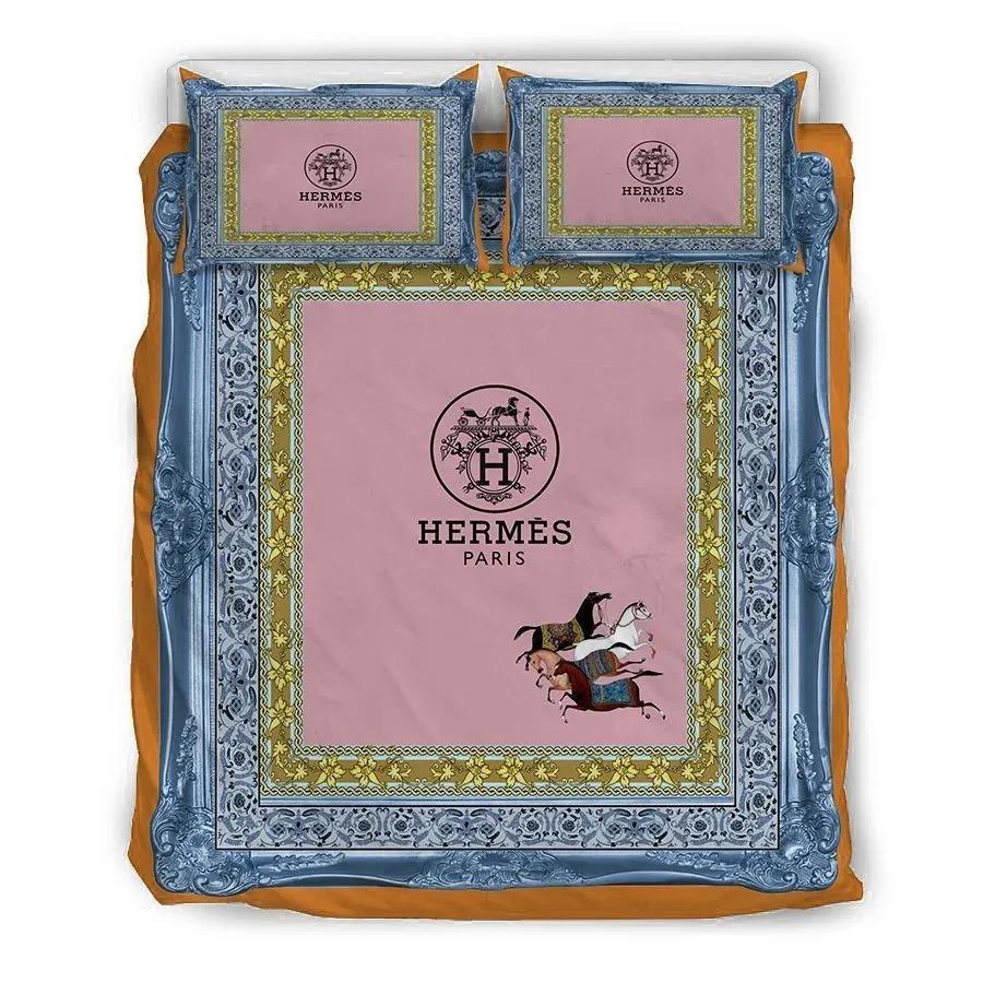 Hermes french logo type 657 Bedding Sets home decor luxury ideas hyperbeast Bedroom bedspread duvet sheets bed linen blankets premium fashion brand covers bedclothes