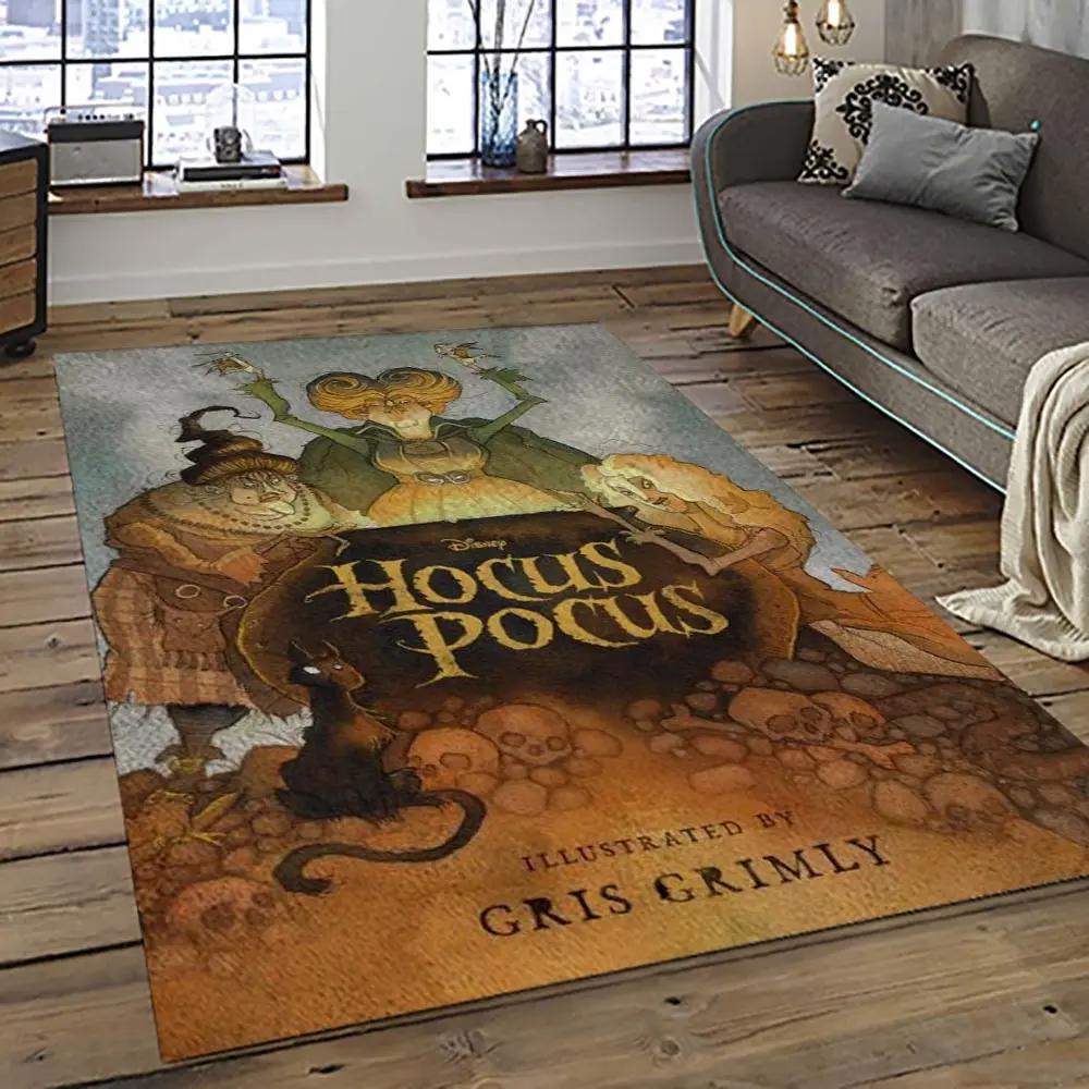Hocus pocus supernatural comedy film movie carpet area rug home decor halloween gift best present for friends hps29 Rectangle Rug