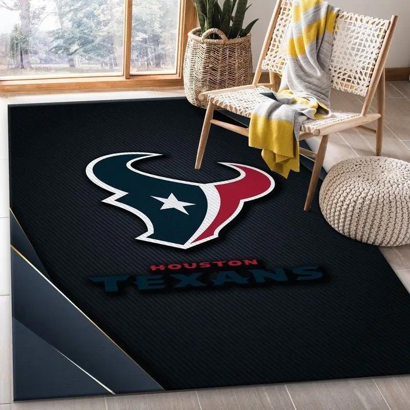 Houston texans nfl 10 area rug living room and bed room rug regtangle carpet Rectangle Rug