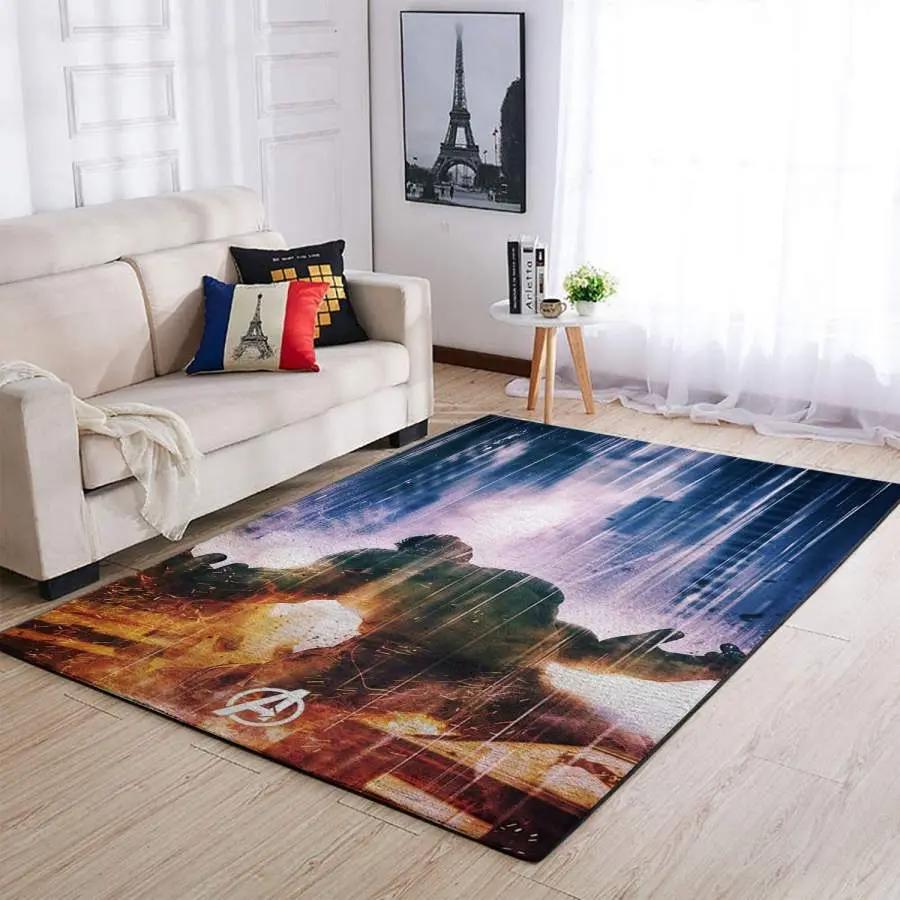 Hulk area rug living room rug home decor marvel superhero movie 190918 Rectangle Rug