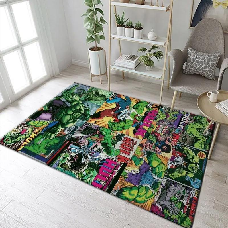 Hulk marvel superhero area rug living room and bed room rug rug regtangle Rectangle Rug