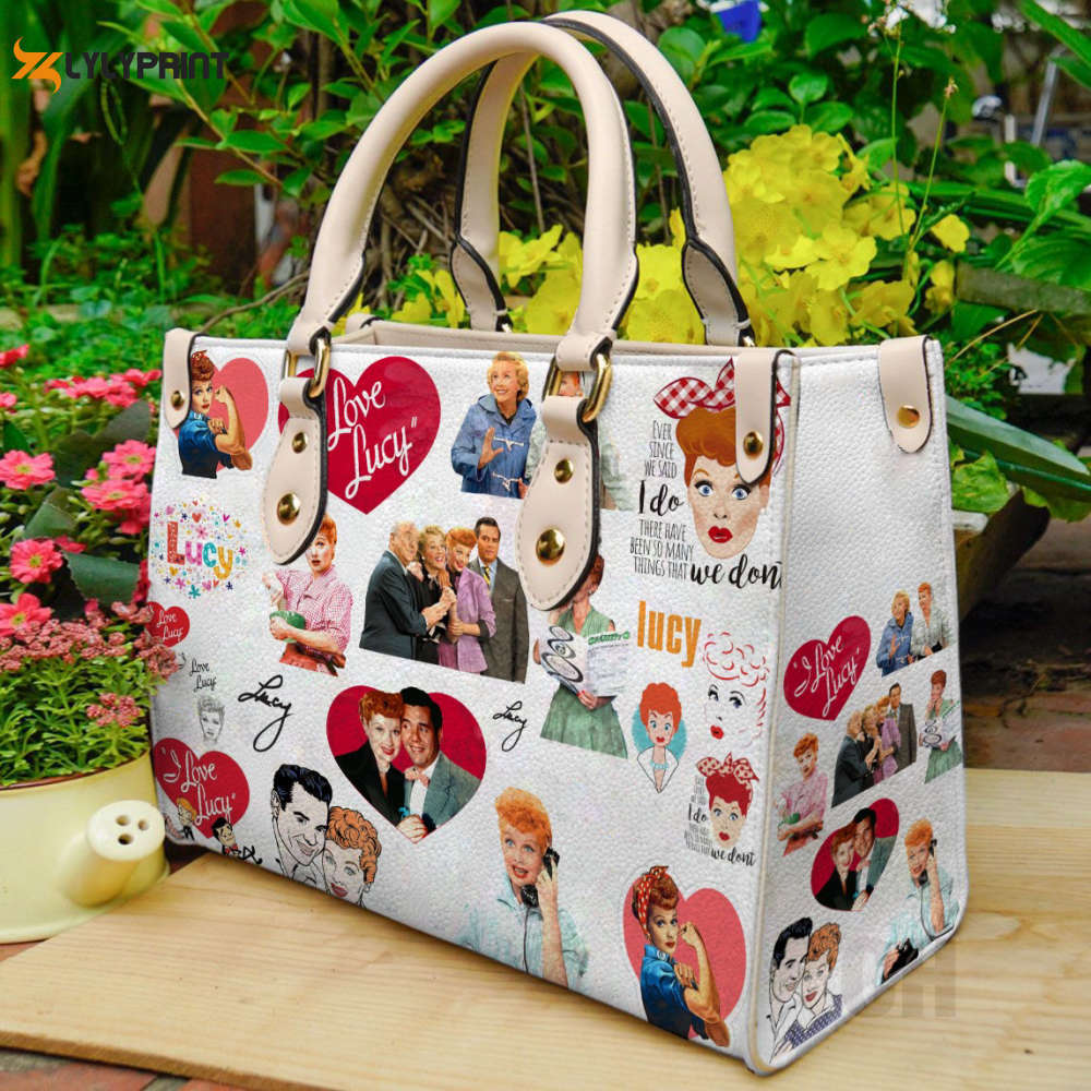 I love lucy leather handbag gift for women 2714 Women Leather Hand Bag