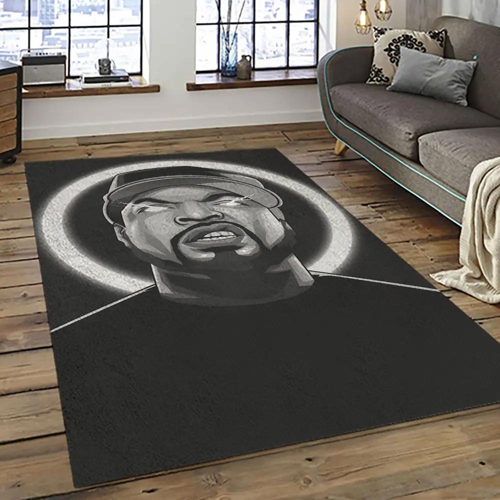 Ice cube rapper hiphop music retangle carpet area rug home decor best gift for fan and friends ic19 Rectangle Rug