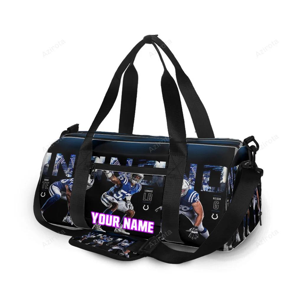 Indianapolis colts all players1 personalized name travel bag gym bag 512 Travel Bag