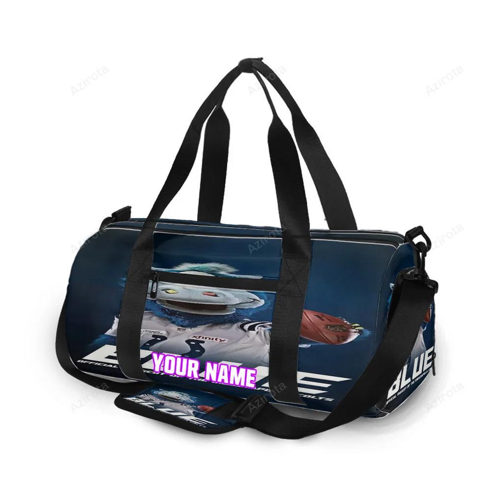 Indianapolis colts official mascot personalized name travel bag gym bag 1824 Travel Bag