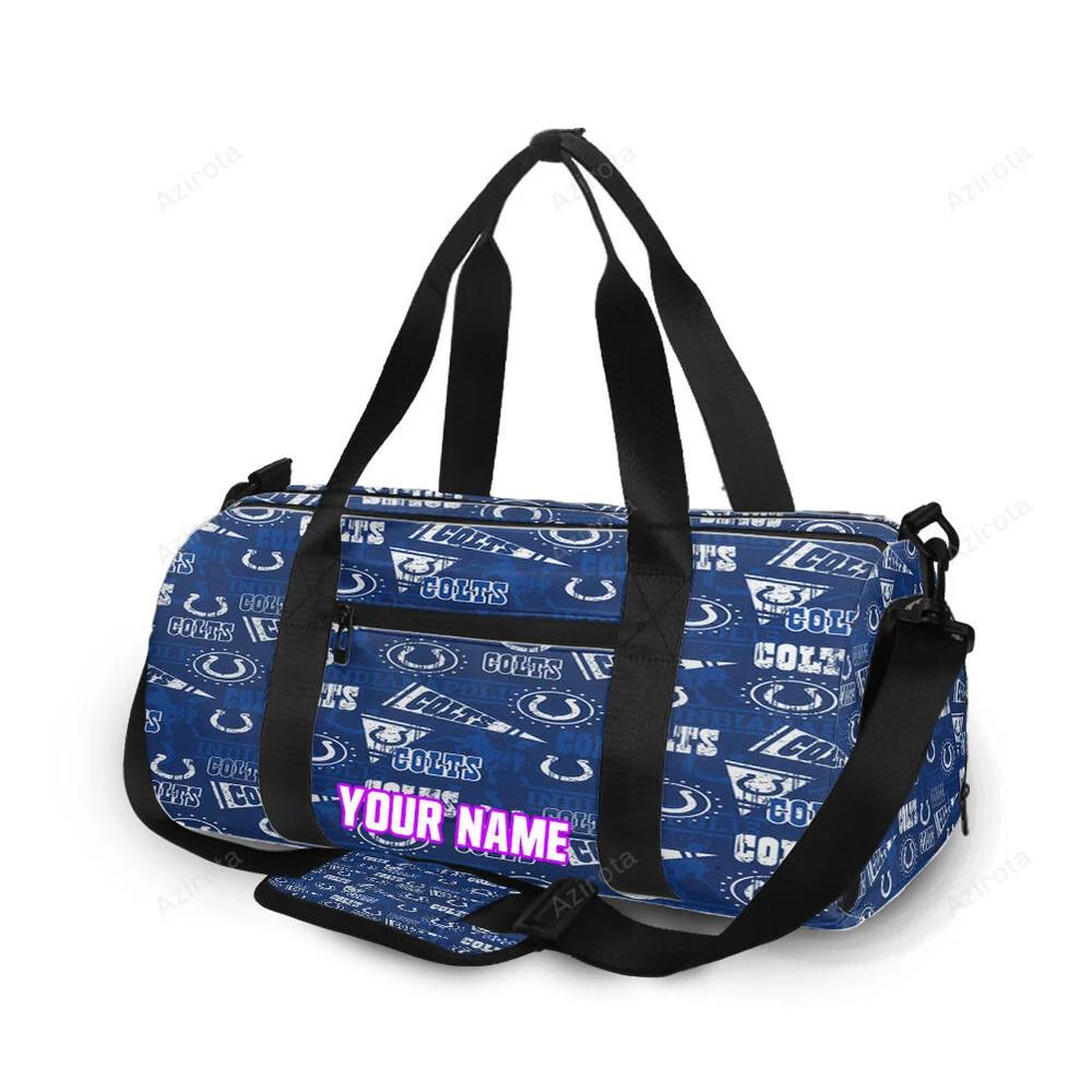 Indianapolis colts3 personalized name travel bag gym bag 531 Travel Bag