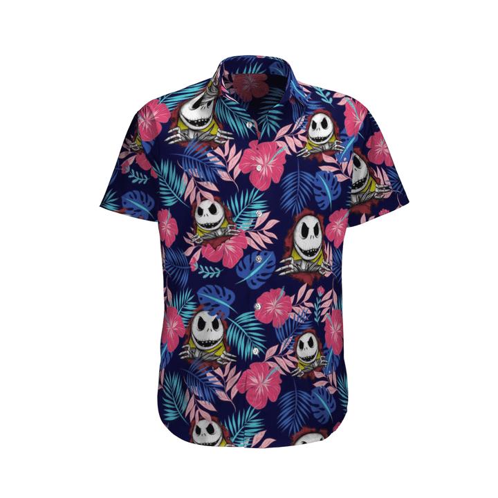 Jack skellington hawaiian shirt  nightmare before christmas hawaiian shirt for women men Hawaii Shirt Shorts & Flip Flops