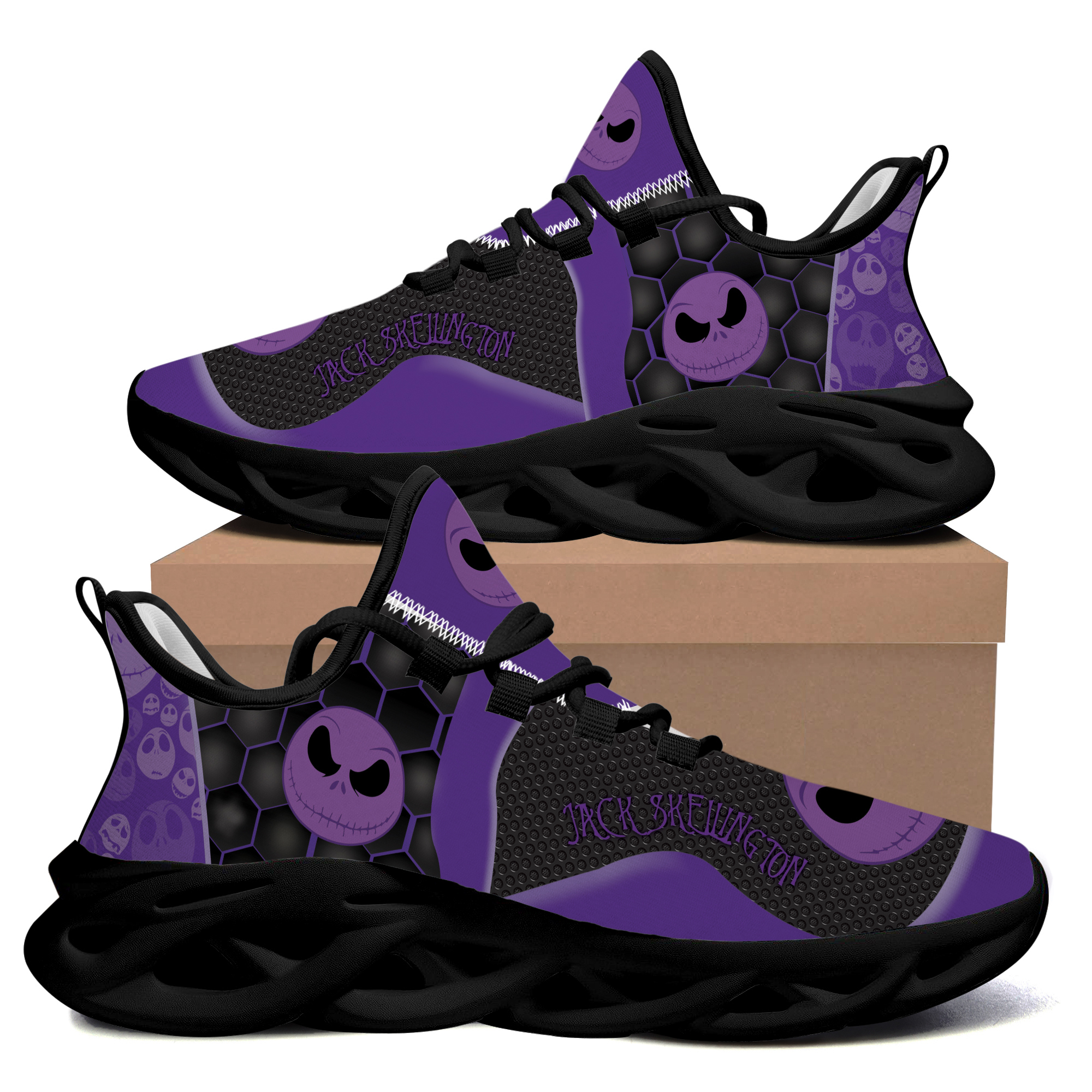 Jack skellington the nightmare before christmas purple running max soul shoes Max Soul Shoes