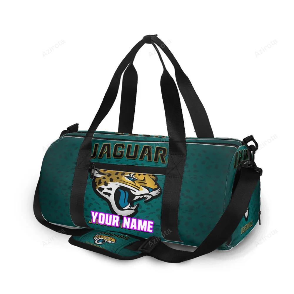 Jacksonville jaguars emblem v7 personalized name travel bag gym bag 719 Travel Bag