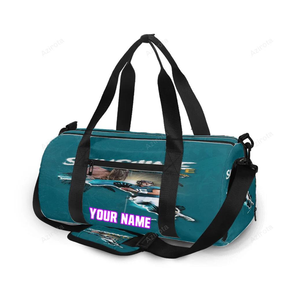 Jacksonville jaguars sunshine state personalized name travel bag gym bag 1185 Travel Bag