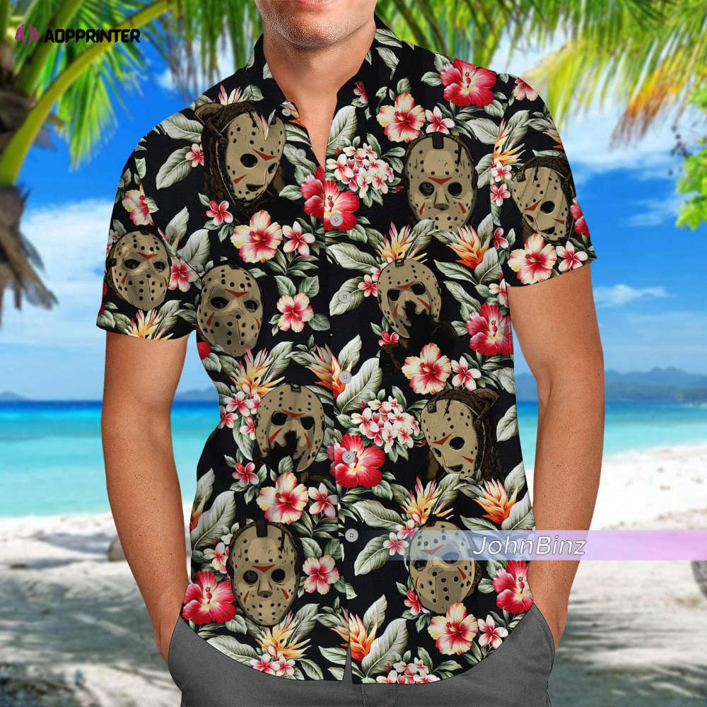 Jason voorhees shirt: horror tropical hawaiian & button shirts – perfect dad gifts Hawaii Shirt