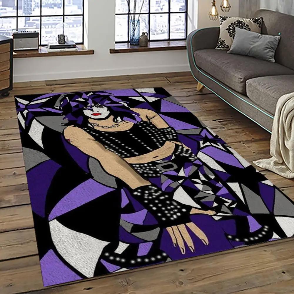 Kiss rock band music retangle carpet area rug home decor best gift for fan and friends as10 Rectangle Rug