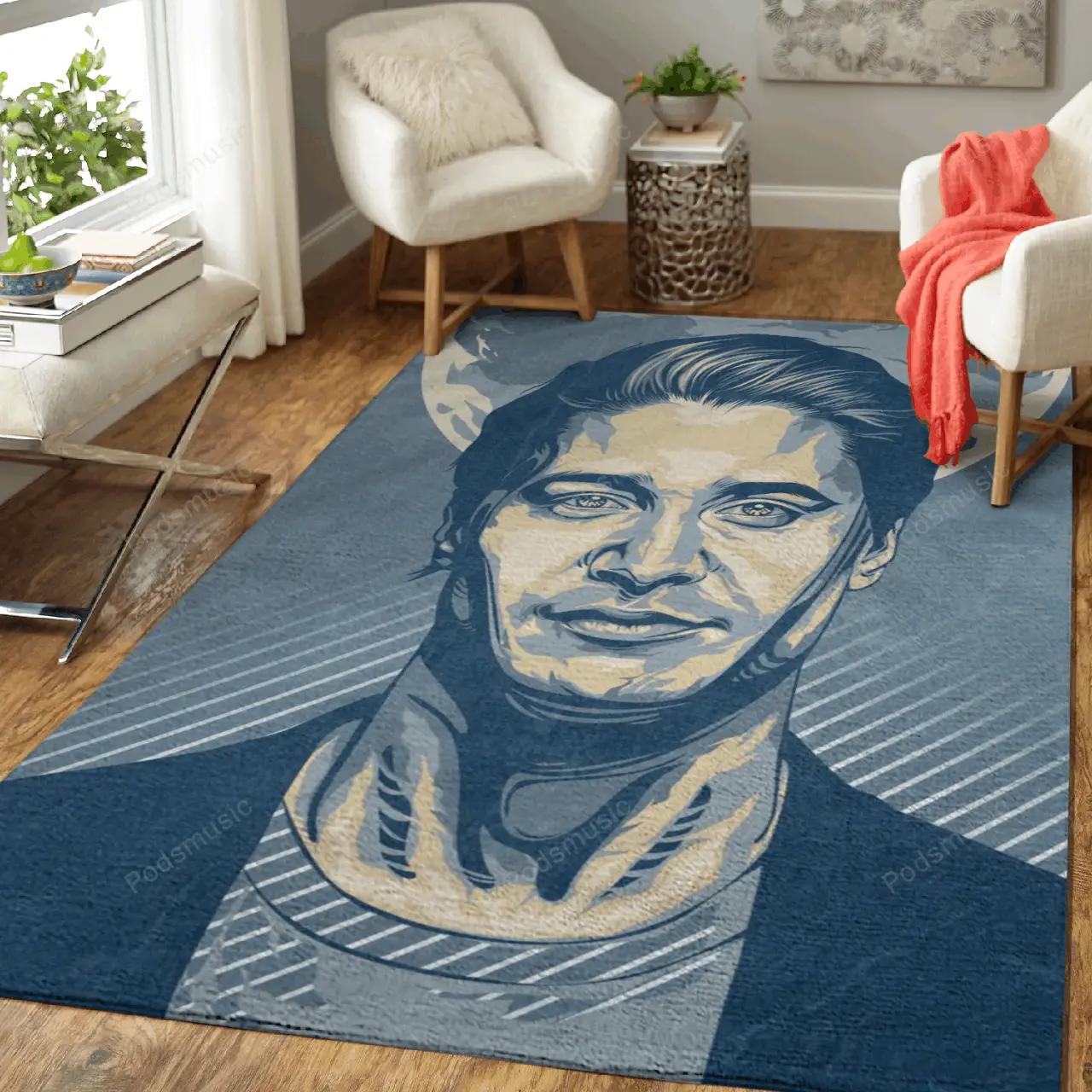 Kygo vector art music art for fans area rug living room carpet rug regtangle carpet floor decor home decor Rectangle Rug