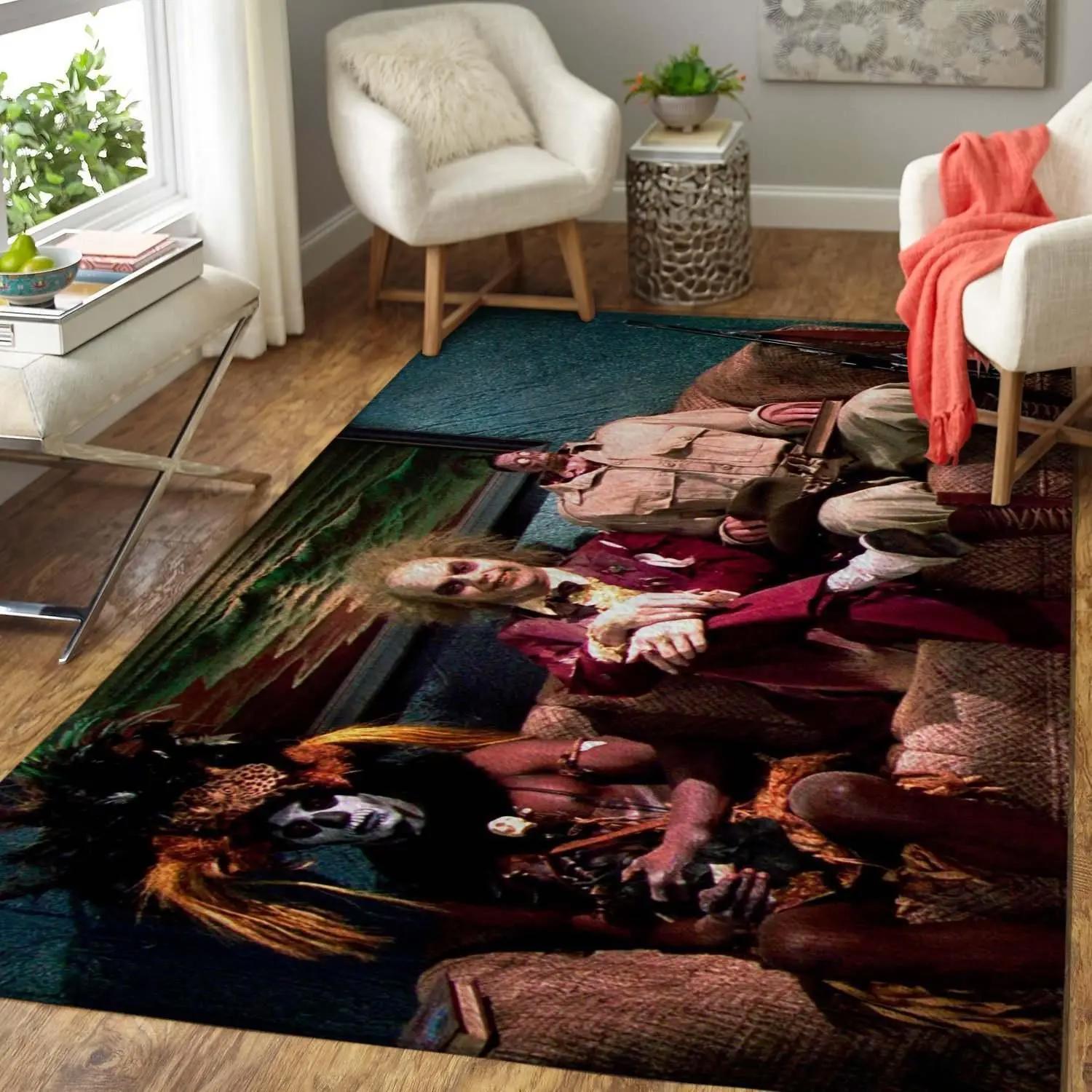 Labyrinth colored pencil print movie area rug living room rug home decor Rectangle Rug