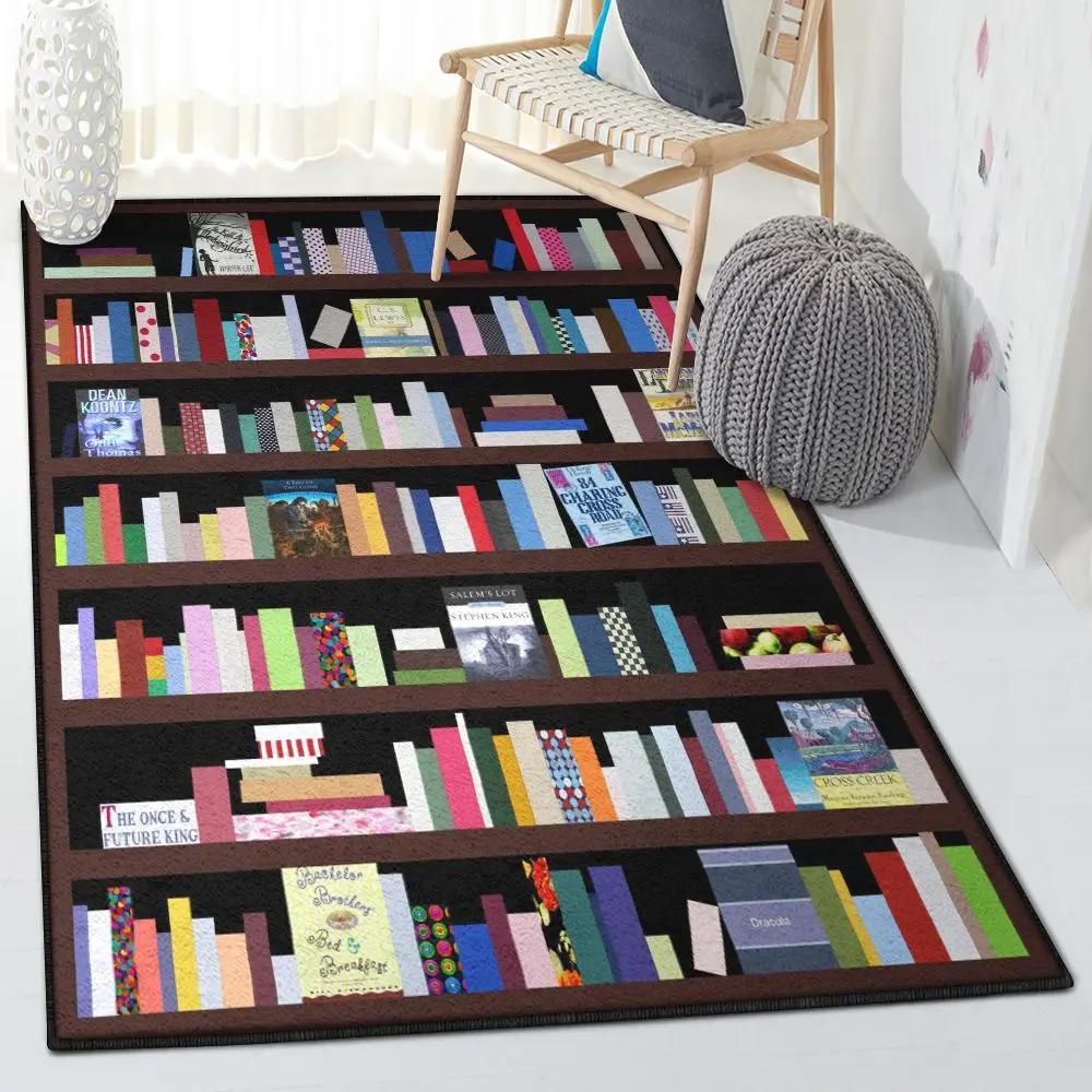 Library cool rugs, bookshelf gs cl rug Rectangle Rug