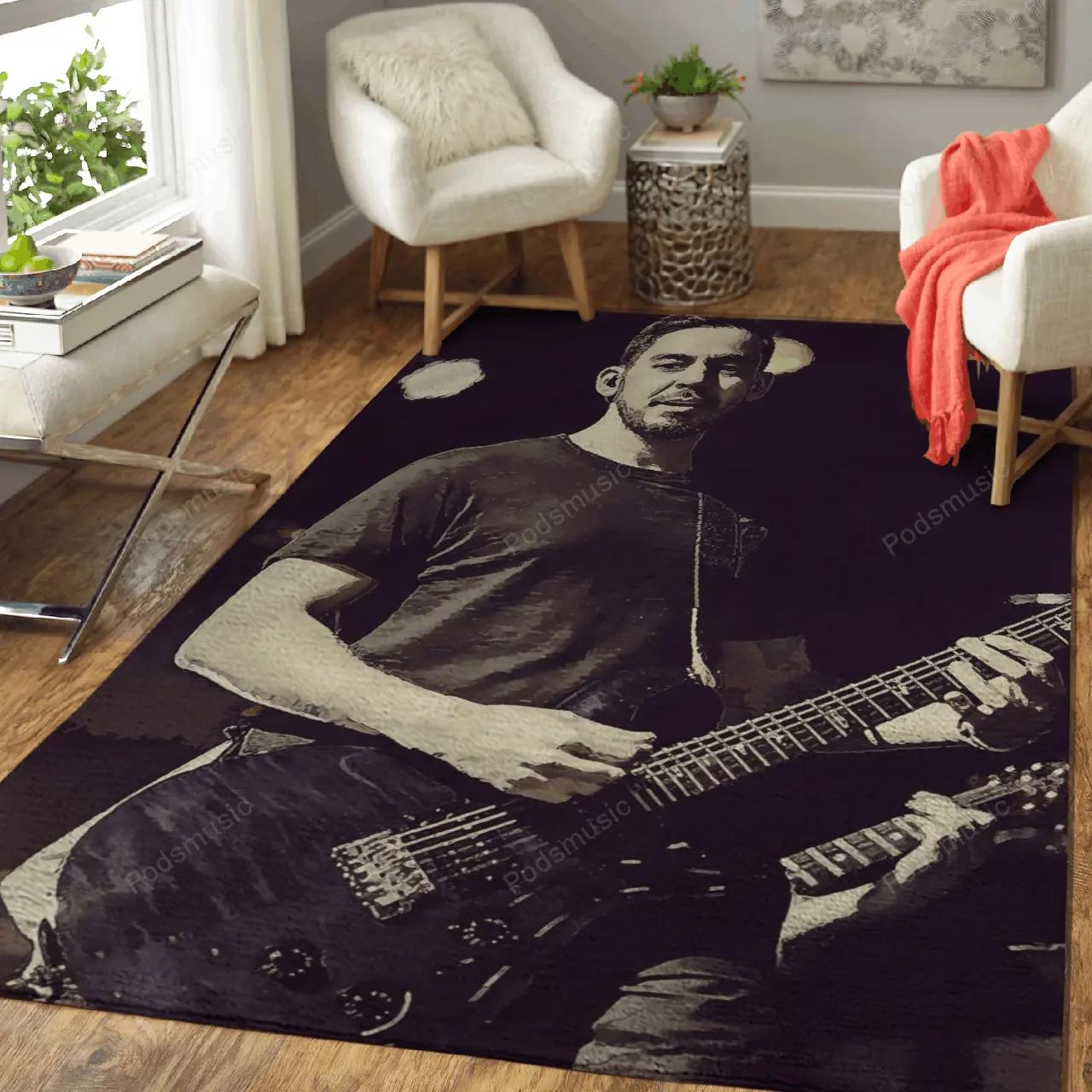 Linkinpark 55 music art for fans area rug living room carpet rug regtangle carpet floor decor home decor Rectangle Rug
