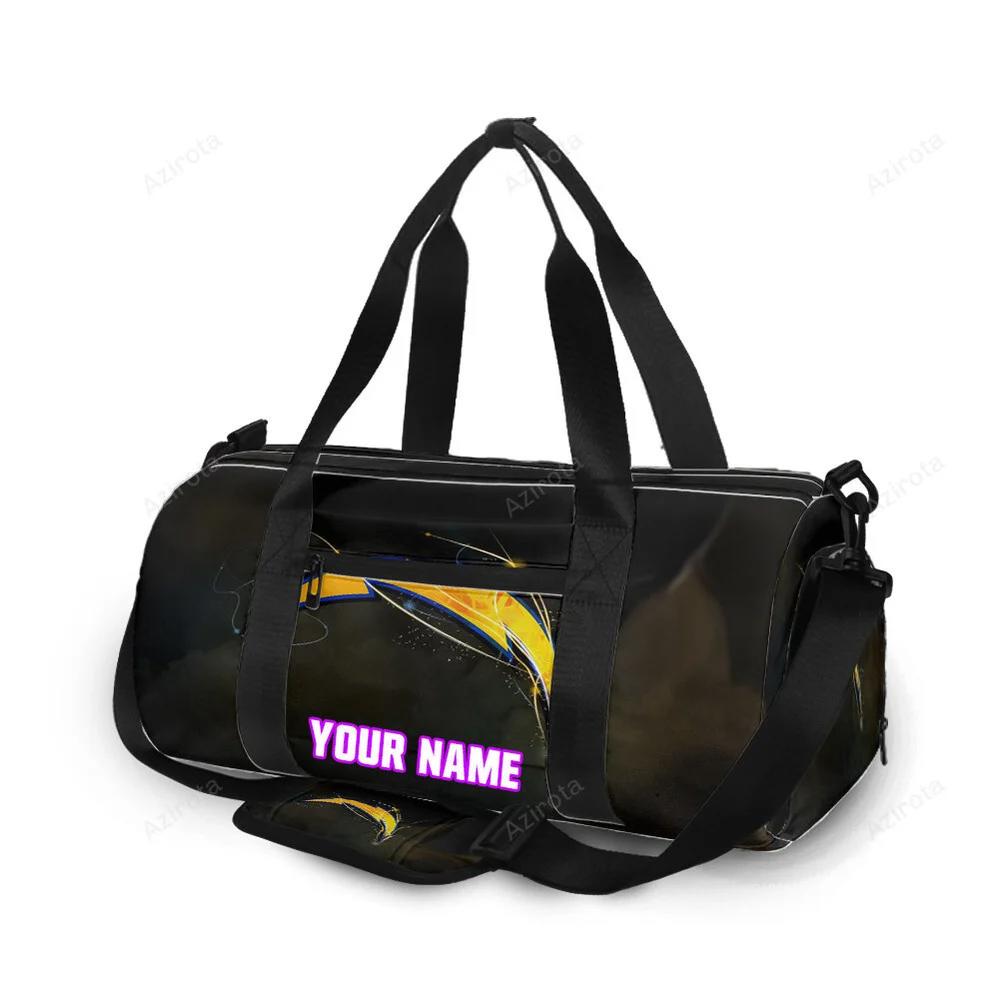 Los angeles chargers emblem v11 personalized name travel bag gym bag 1557 Travel Bag