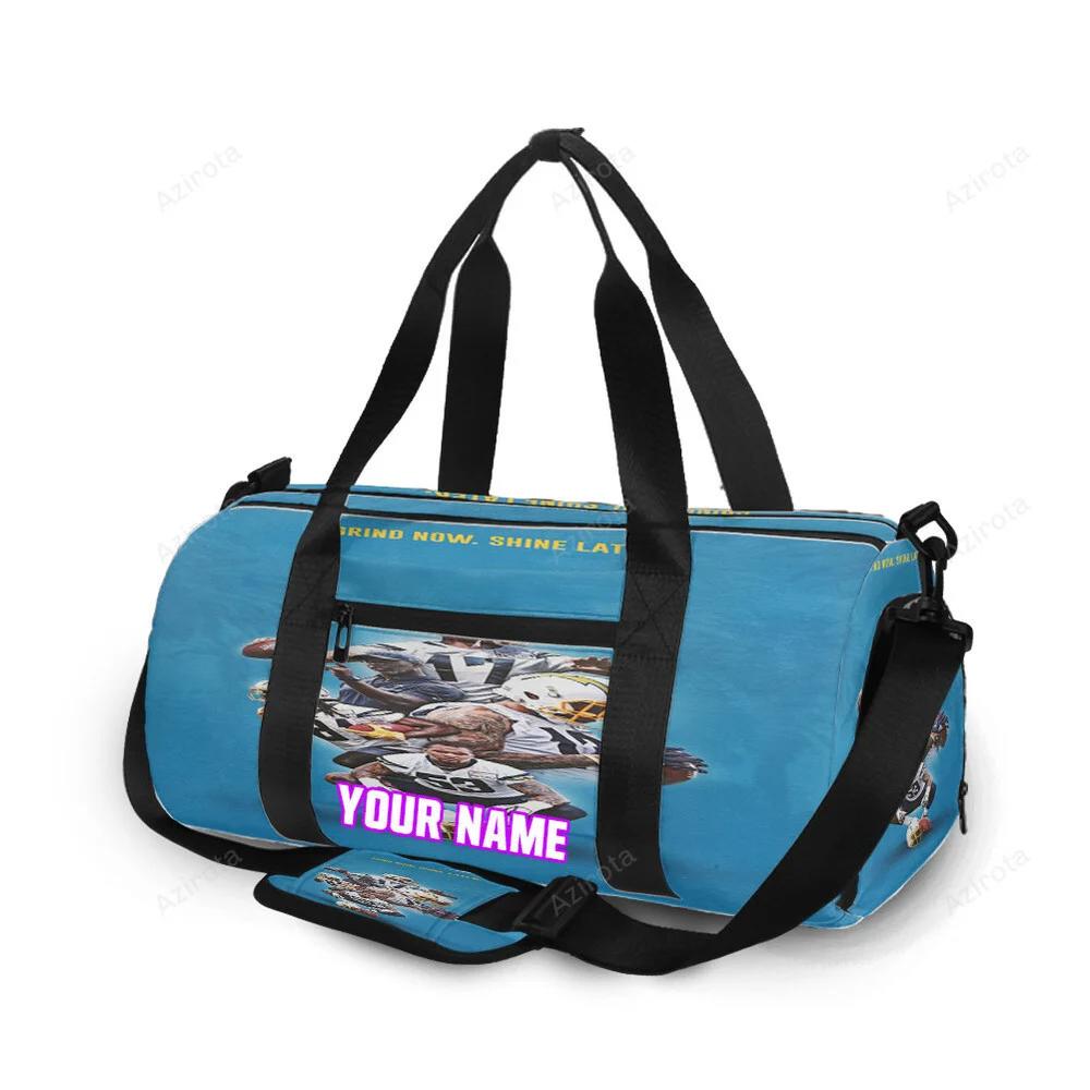 Los angeles chargersall players1 personalized name travel bag gym bag 889 Travel Bag