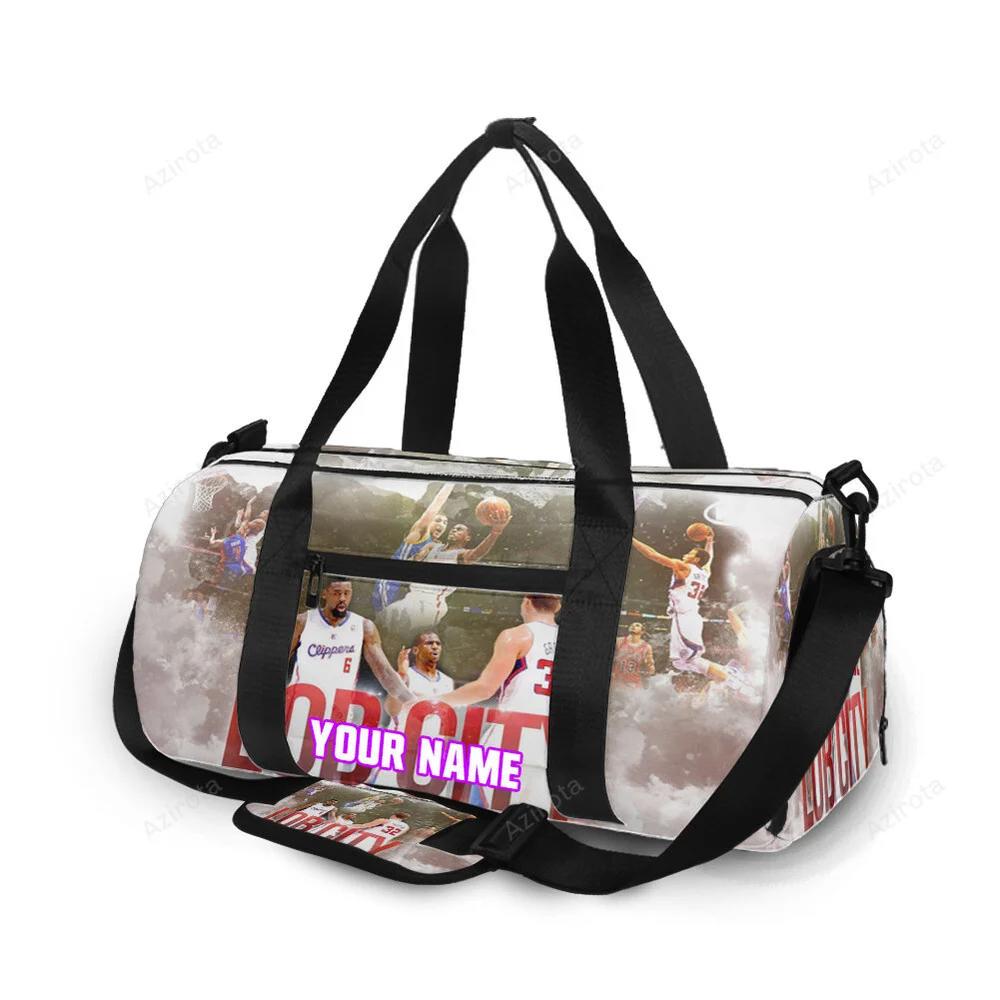 Los angeles clippers lob city1 personalized name travel bag gym bag 1462 Travel Bag