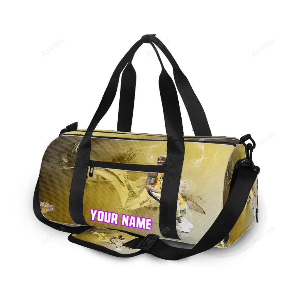 Los angeles lakers 24 kobe bryant v12 personalized name travel bag gym bag 1829 Travel Bag