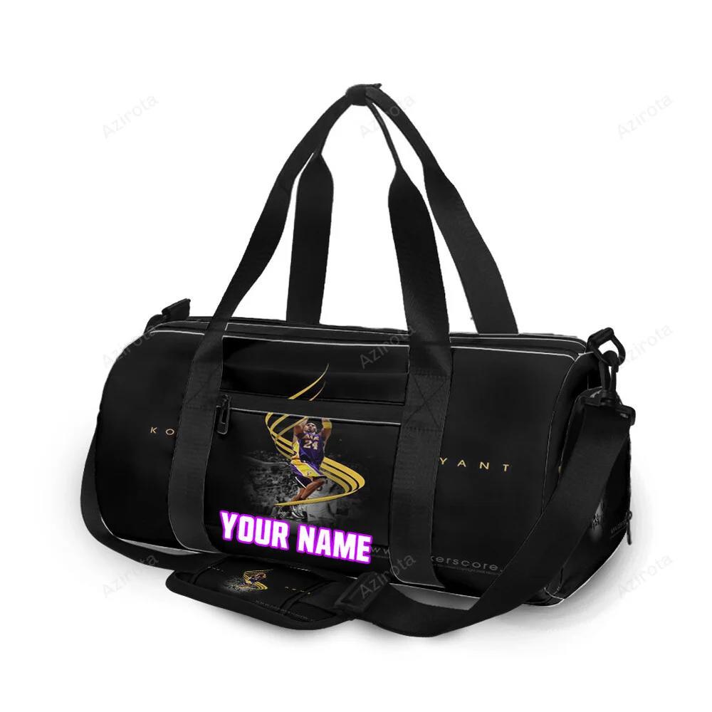 Los angeles lakers 24 kobe bryant v39 personalized name travel bag gym bag 216 Travel Bag