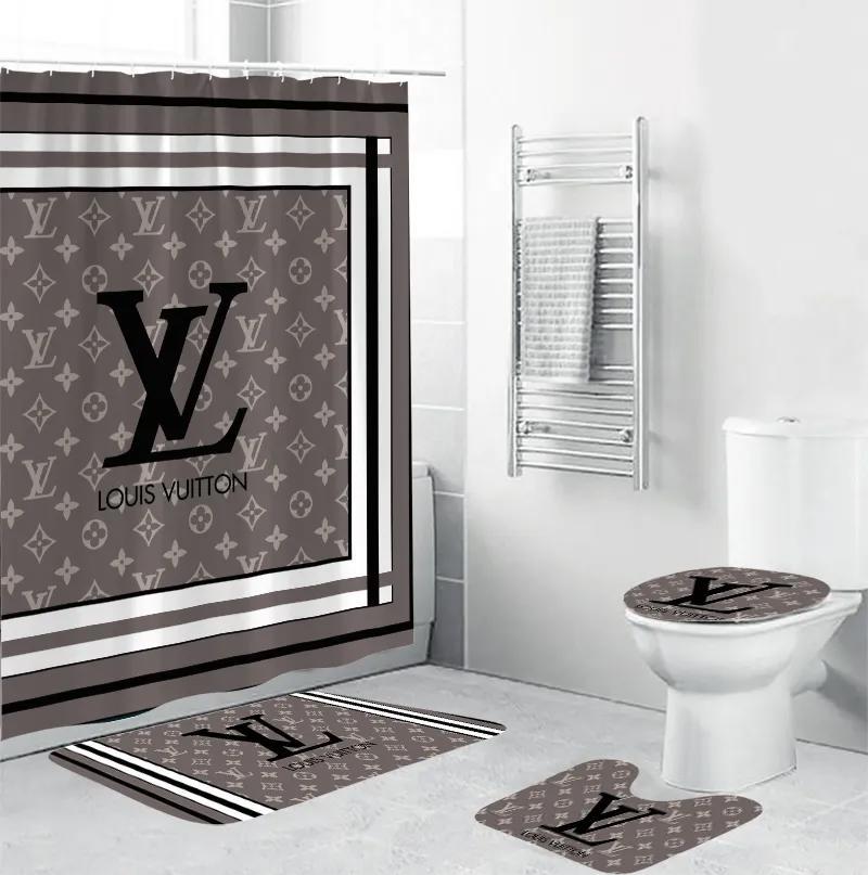 Louis vuitton bath mat bathroom sets luxury fashion brand hypebeast home decor Bathroom Set