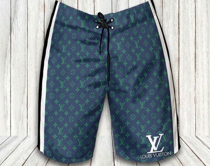 Louis vuitton blue fashion logo luxury brand shorts for men 181 Shorts For Ment