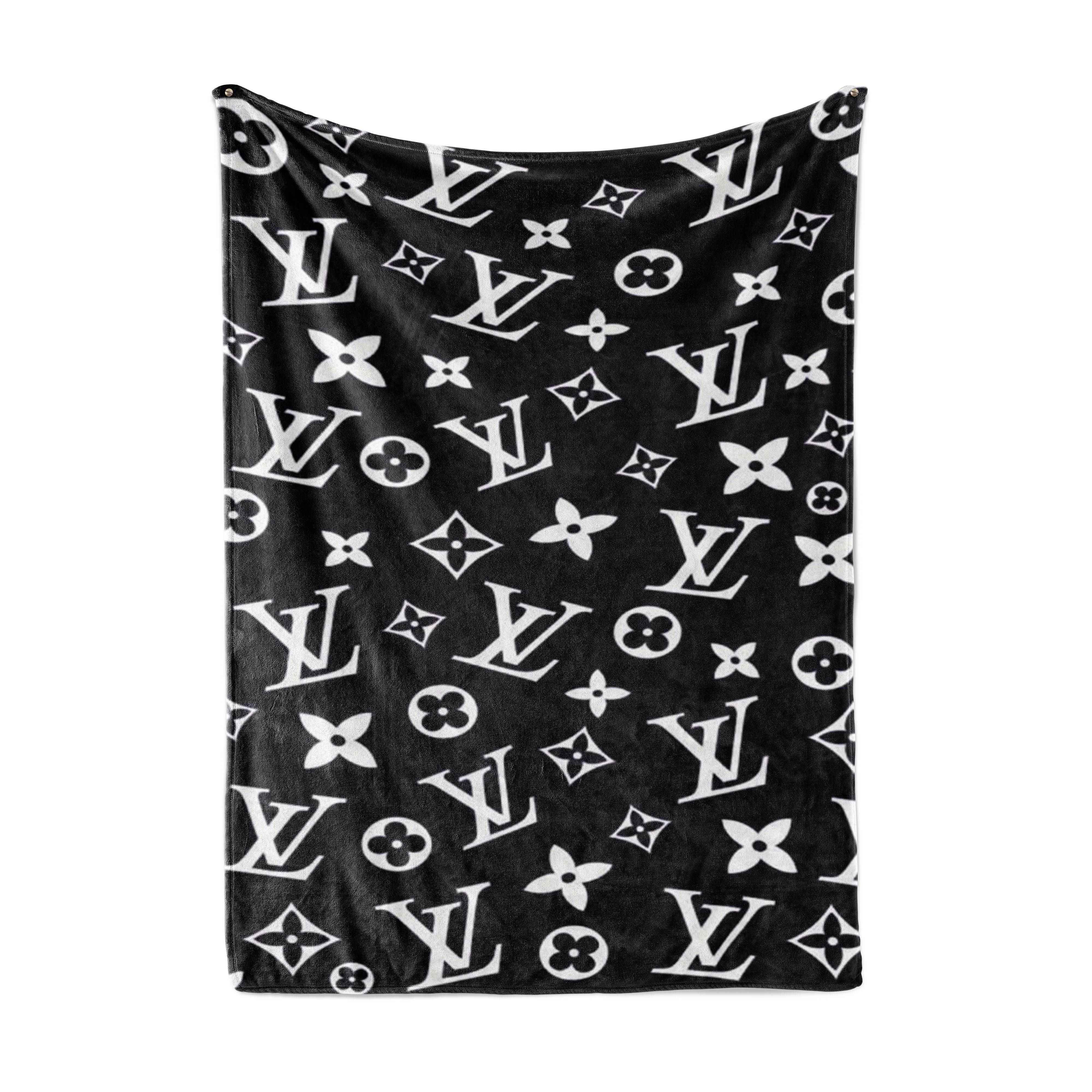 Louis vuitton clasic logo luxury brand premium blanket fleece home decor 172 Blanket Fleece