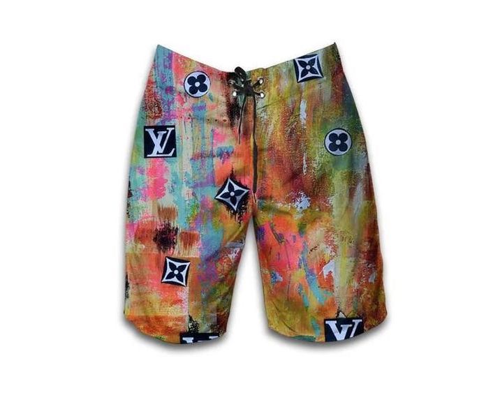 Louis vuitton colorful fashion logo luxury brand shorts for men 180 Shorts For Ment