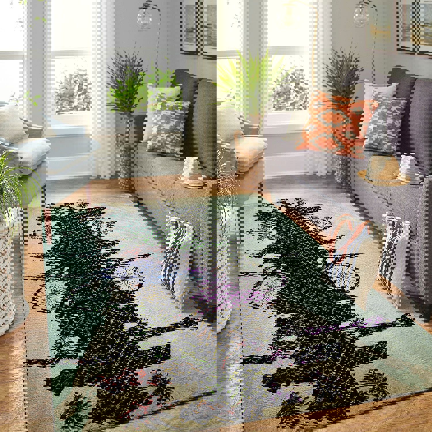 Louis vuitton double world logo type 653. Upgrade Your Living Room with Luxury Home Decor: Area Carpets, Floor Decor, Door Mats, and Hot Gift Items with style a High-End Fashion Brand Rectangle Rug