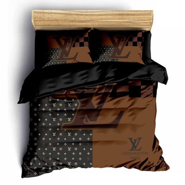 Louis vuitton fashion luxury brand fashion bedding set bedspread duvet cover set Bedding Sets