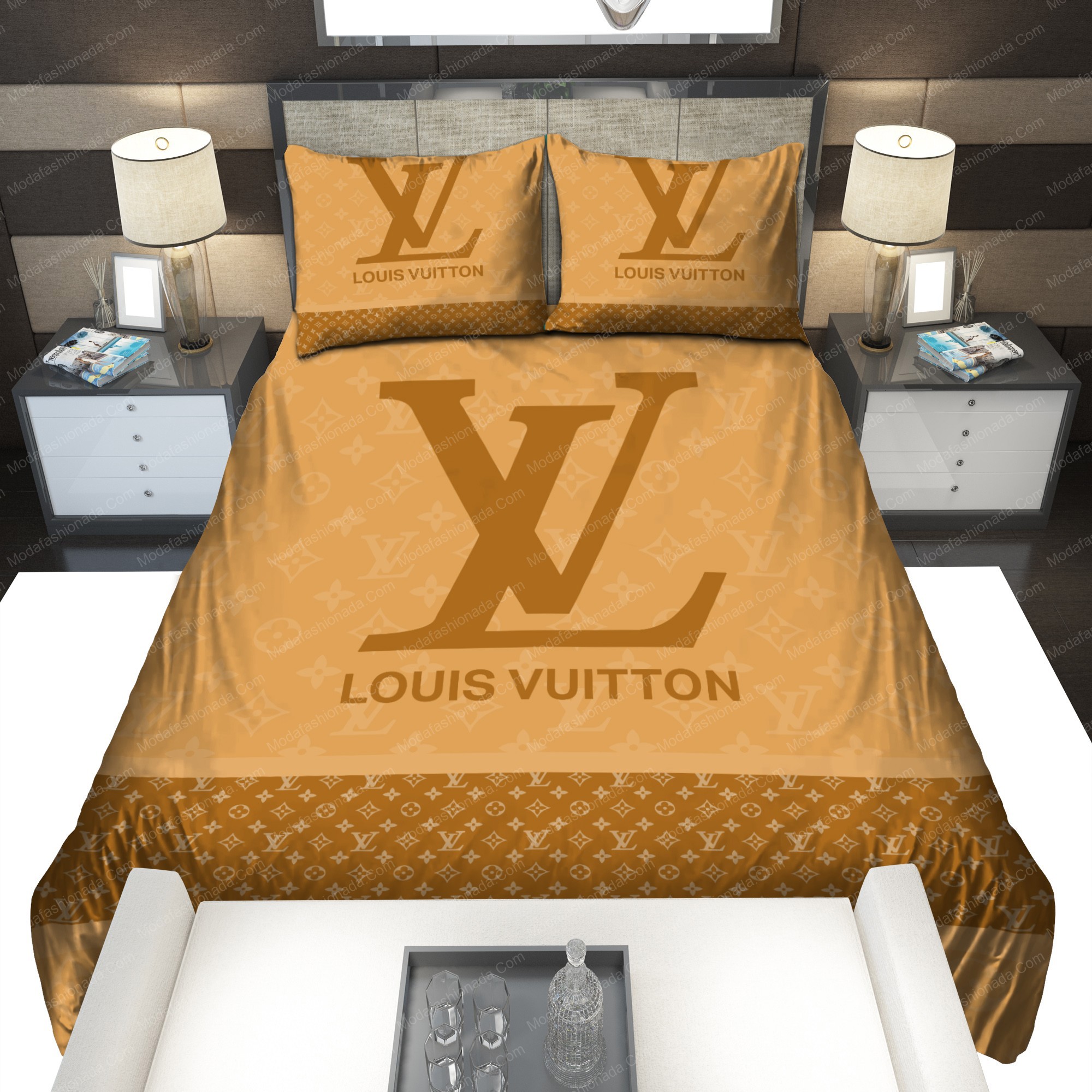 Louis vuitton logo type 1629 Bedding Sets premium fashion brand bed linen sheets duvet bedclothes home decor luxury ideas bedspread covers hyperbeast Bedroom blankets