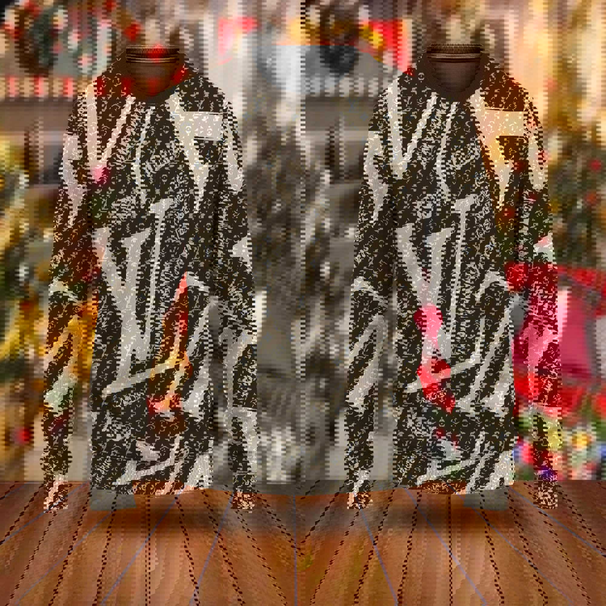 Louis vuitton luxury ugly christmas sweater  hot 2024 style 141 Christmas Ugly Sweater