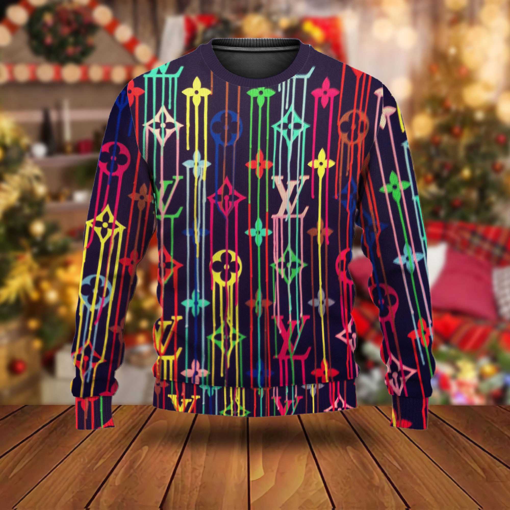 Louis vuitton luxury ugly christmas sweater  hot 2024 style 941 Christmas Ugly Sweater