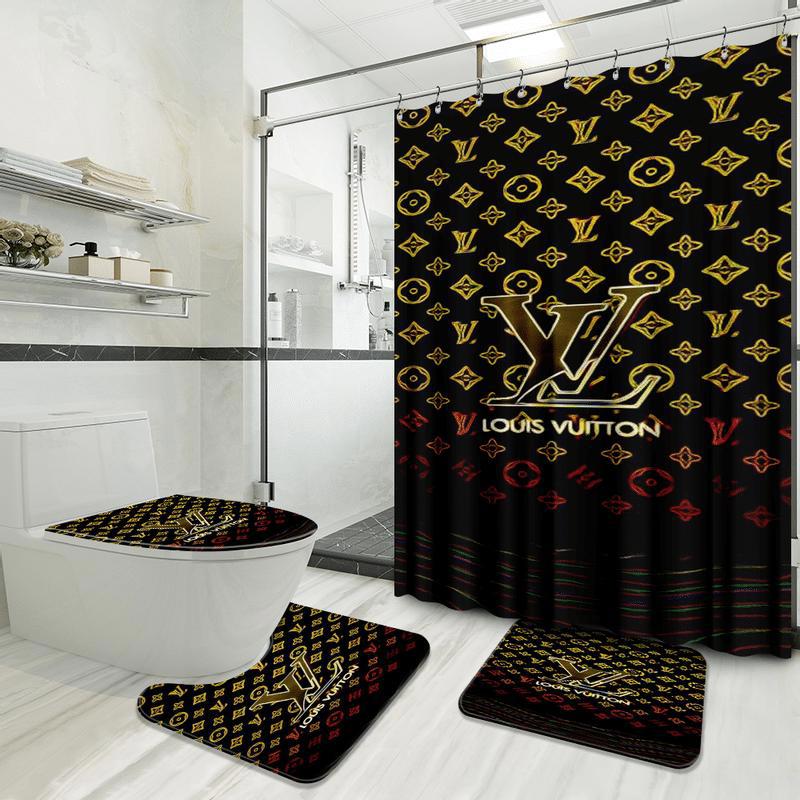 Louis vuitton new bathroom set bath mat home decor luxury fashion brand hypebeast Bathroom Set
