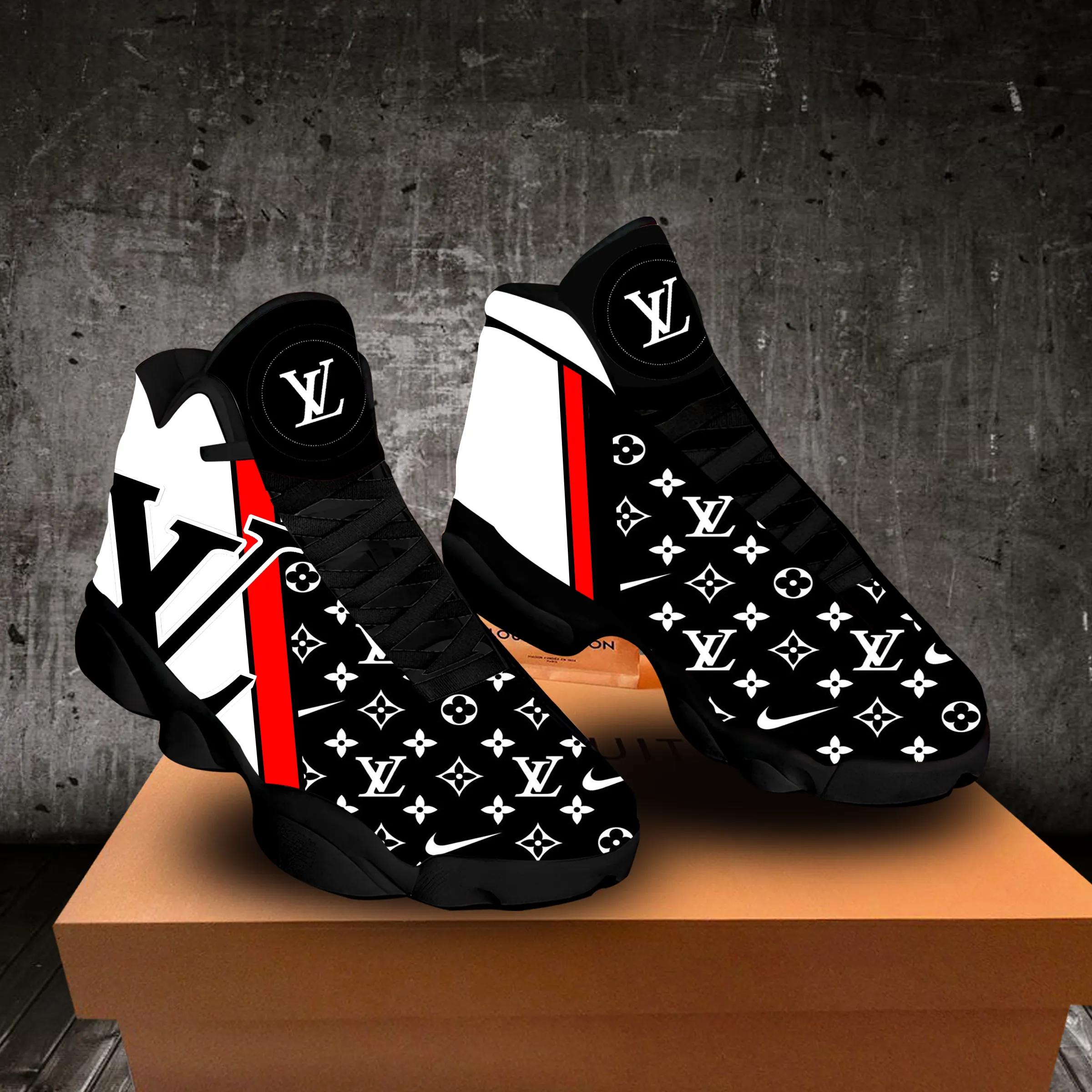 Louis vuitton nike blacks lv ht Air Jordan 13 For Fans Gifts For Men Women Full Size Sneakers Shoes