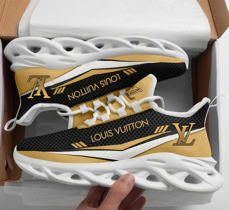 Louis vuitton yellow max soul shoes sneakers lv luxury hot for men women hot 2023 Max Soul Shoes