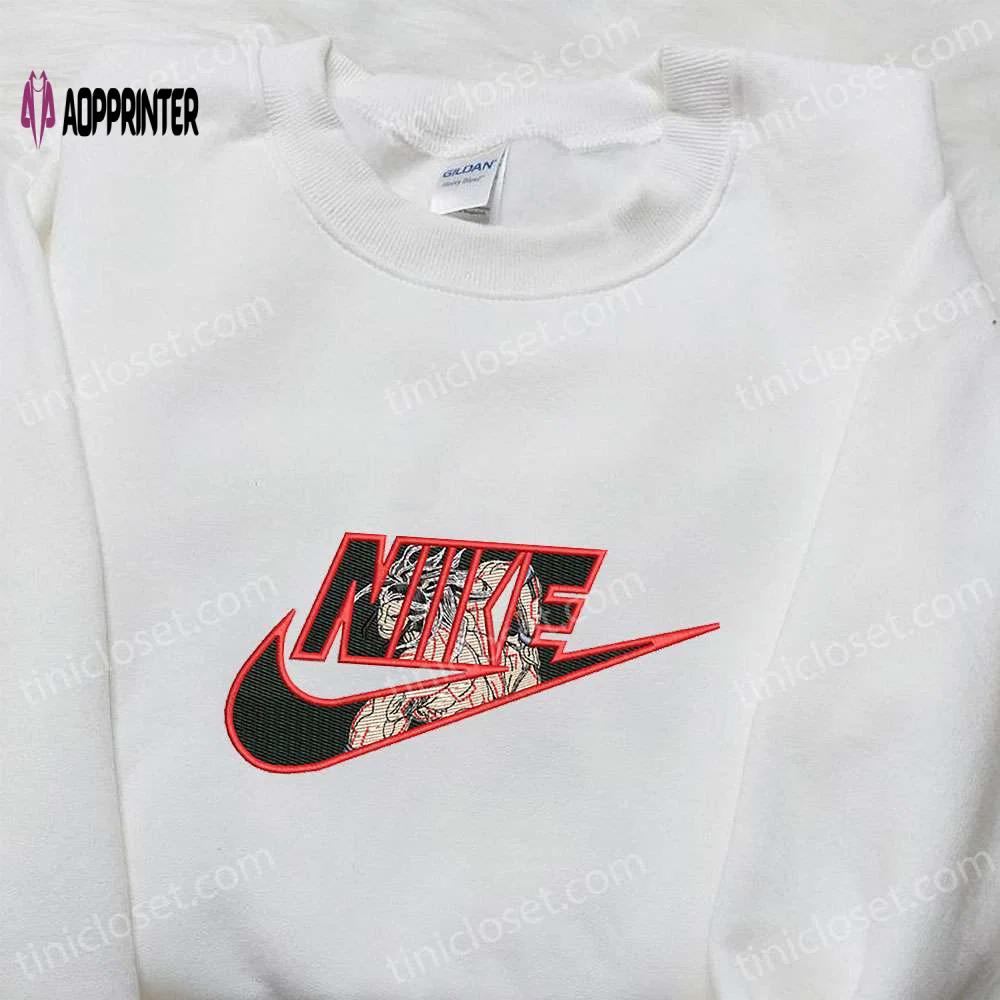 Lu bu x nike anime hoodie record of ragnarok & inspired embroidered shirts Embroidered Shirt