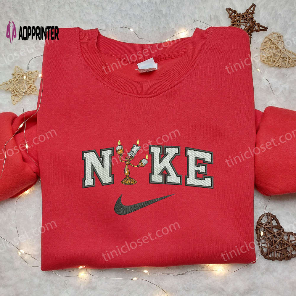 Lumiere x nike embroidered shirt: stylish cartoon design for maximum style Embroidered Shirt