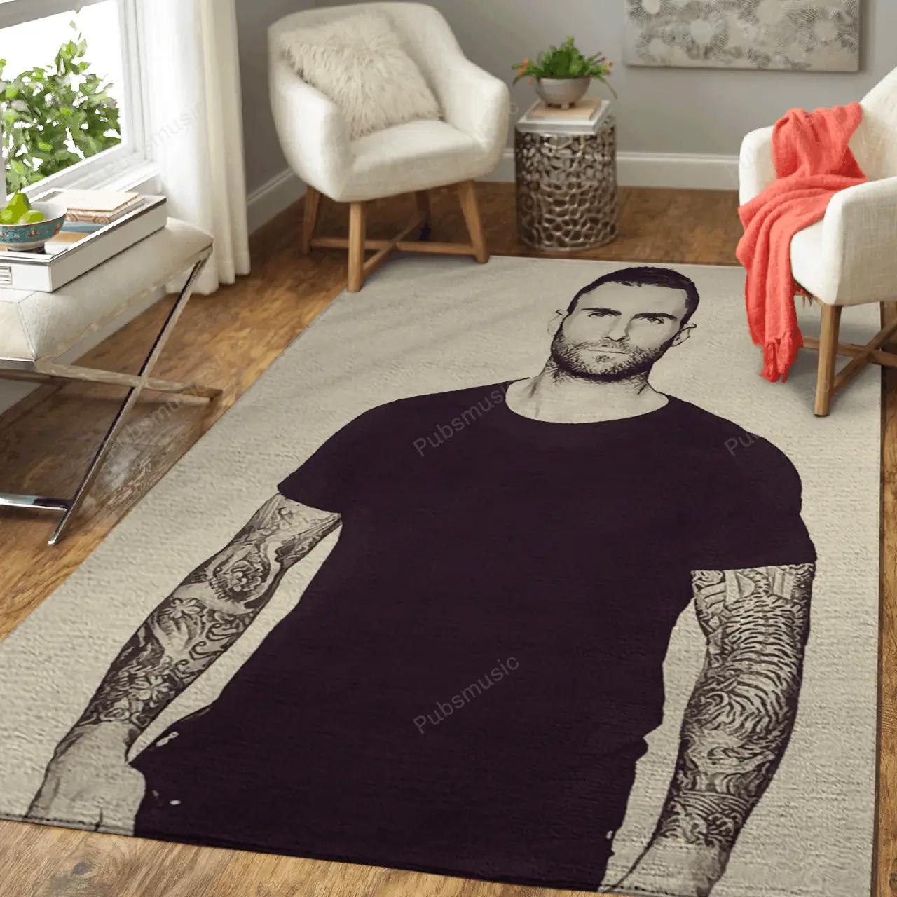 Maroon 5 49 music art for fans area rug living room carpet rug regtangle carpet floor decor home decor Rectangle Rug