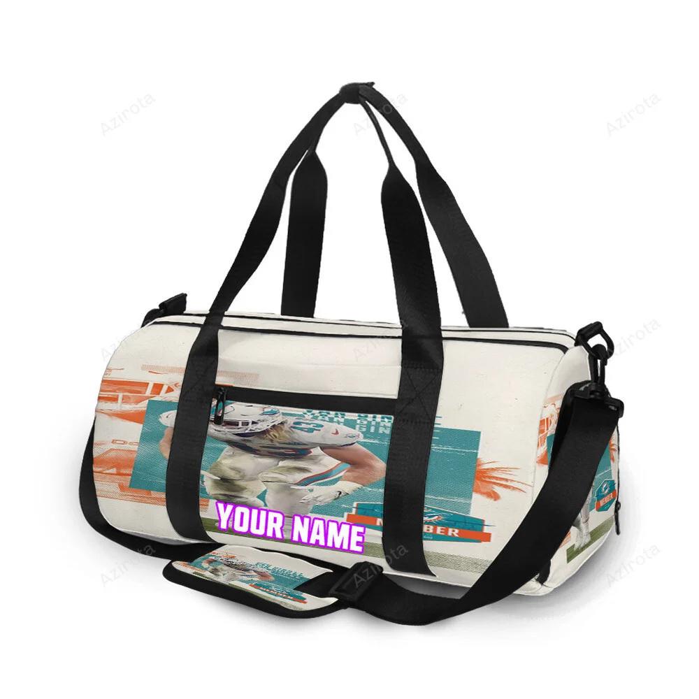Miami dolphins andrew van ginkel1 personalized name travel bag gym bag 2100 Travel Bag