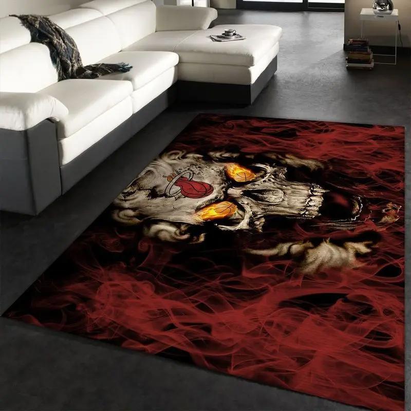 Miami heat nba 2 area rug living room and bed room rug rug regtangle carpet Rectangle Rug