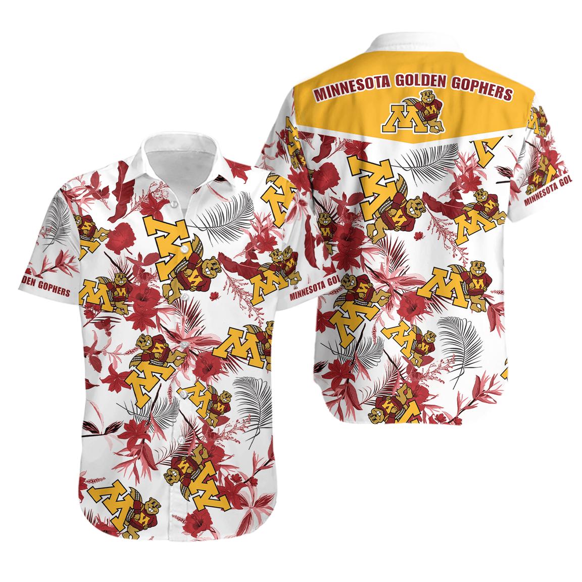Minnesota golden gophers hawaiian shirt Hawaii Shirt Shorts & Flip Flops